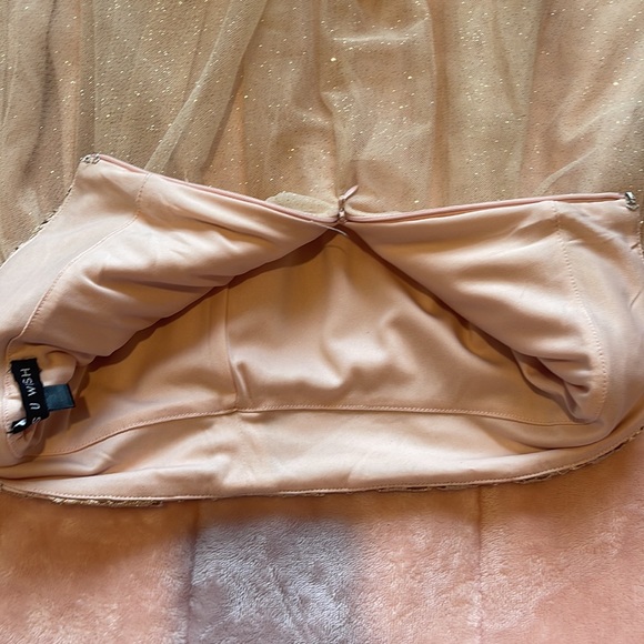 light pink and gold sparkly skirt - Picture 3 of 3